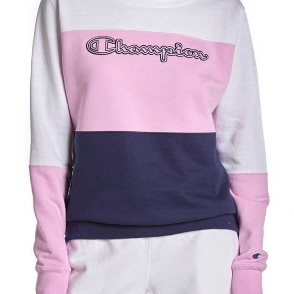 CHAMPION Color Block Crewneck